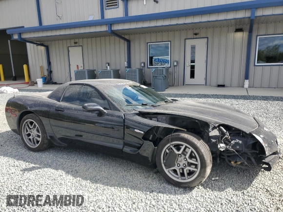 2003 Chevrolet Corvette Z06 with VIN 1G1YY12SX35132165, listed as a Copart auction lot 75960994 with 145,382 mi miles and Salvage Title. Bid and sale history available at carsss.com. Image 4.