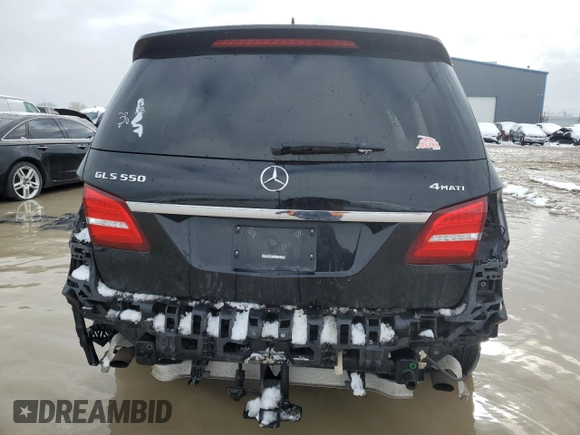 2017 Mercedes-Benz GLS with VIN 4JGDF7DE3HA899243, listed as a Copart auction lot 46994633 with 61,894 mi miles. Bid and sale history available at carsss.com. Image 6.