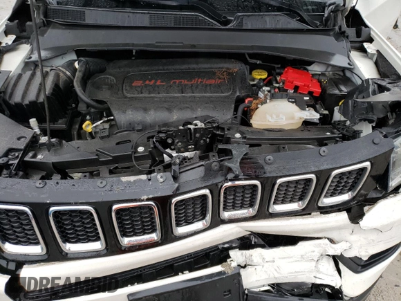 2021 Jeep Compass Altitude with VIN 3C4NJDBB7MT503266, listed as a Copart auction lot 51506075 with 77,524 mi miles and Salvage title. Bid and sale history available at DreamBid. Image 12.