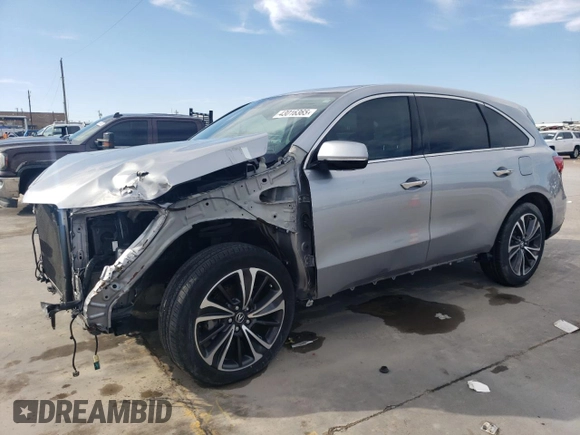 2020 Acura MDX w/Technology Pkg with VIN 5J8YD3H53LL005531, listed as a Copart auction lot 43016365 with 22,524 mi miles and Salvage Title. Bid and sale history available at carsss.com. Image 1.