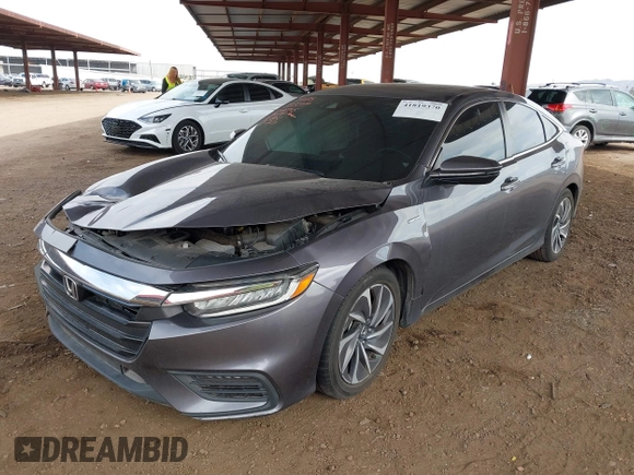 2020 Honda Insight Touring with VIN 19XZE4F94LE007115, listed as a IAAI auction lot 41819370 with 53,774 mi miles and . Bid and sale history available at carsss.com. Image 17.