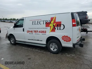 2022 Chevrolet Express Cargo with VIN 1GCWGAFP1N1177920, listed as a Copart auction lot 55304995 with 42,656 mi miles and Salvage title. Bid and sale history available at DreamBid. Image 2.
