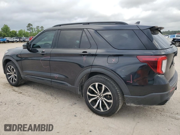2020 Ford Explorer ST with VIN 1FM5K8GC1LGA80124, listed as a Copart auction lot 54865575 with 95,477 mi miles and Salvage Title. Bid and sale history available at carsss.com. Image 2.