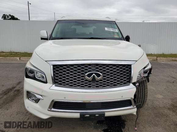 2016 Infiniti QX80 with VIN JN8AZ2NCXG9401865, listed as a Copart auction lot 70574004 with 111,335 mi miles and Salvage Title. Bid and sale history available at DreamBid. Image 5.