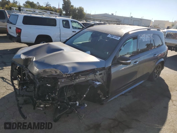 2024 Mercedes-Benz GLS 450 with VIN 4JGFF5KE5RB173752, listed as a Copart auction lot 73601334 with Not Provided miles and Salvage Title. Bid and sale history available at DreamBid. Image 1.