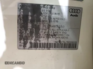 2009 Audi Q7 z VIN WA1AV74L79D006039, wystawiony jako Copart lot #50235405 z przebiegiem 154 435 mil mil oraz Szkoda całkowita • Salvage title. Historia ofert i sprzedaży dostępna na DreamBid. Obrazek 14.