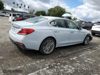 2020 Genesis G70 2.0T with VIN KMTG64LA7LU056492, listed as a Copart auction lot 46338413 with 24,645 mi miles. Bid and sale history available at carsss.com. Image 3.