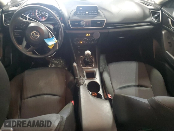 2015 Mazda 3 i SV with VIN JM1BM1T76F1244654, listed as a Copart auction lot 86421194 with 90,830 mi miles and Salvage Title. Bid and sale history available at DreamBid. Image 8.