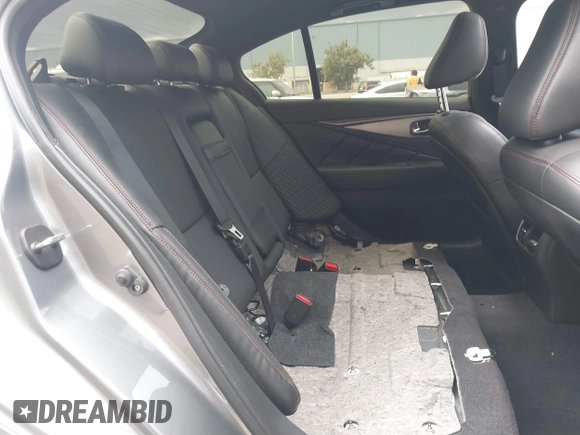 2019 Infiniti Q50 RED SPORT 400 with VIN JN1FV7AP4KM760849, listed as a IAAI auction lot 41774280 with 81,640 mi miles. Bid and sale history available at carsss.com. Image 8.