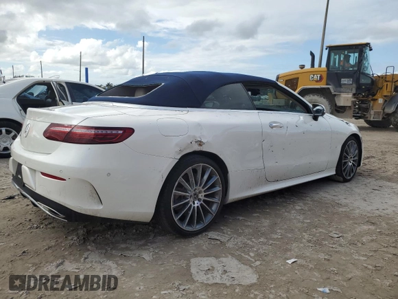 2021 Mercedes-Benz E 450 with VIN W1K1K5JB8MF157053, listed as a Copart auction lot 77119904 with 14,081 mi miles and Salvage title. Bid and sale history available at DreamBid. Image 3.
