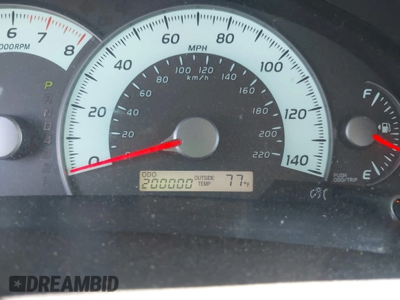 2009 Toyota Camry with VIN 4T1BE46K39U386554, listed as a IAAI auction lot 42127497 with 200,000 mi miles and . Bid and sale history available at carsss.com. Image 7.