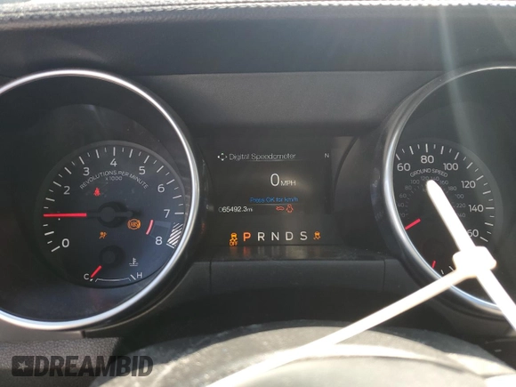 2020 Ford Mustang GT with VIN 1FA6P8CF2L5190921, listed as a Copart auction lot 61936405 with 65,492 mi miles and Salvage title. Bid and sale history available at DreamBid. Image 9.