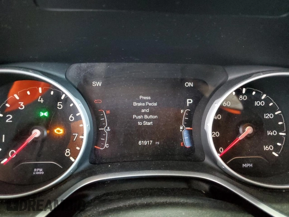 2018 Jeep Compass Latitude z VIN 3C4NJDBB2JT232824, wystawiony jako Copart lot #58095455 z przebiegiem 61 917 mil mil oraz Szkoda całkowita • Salvage title. Historia ofert i sprzedaży dostępna na DreamBid. Obrazek 9.