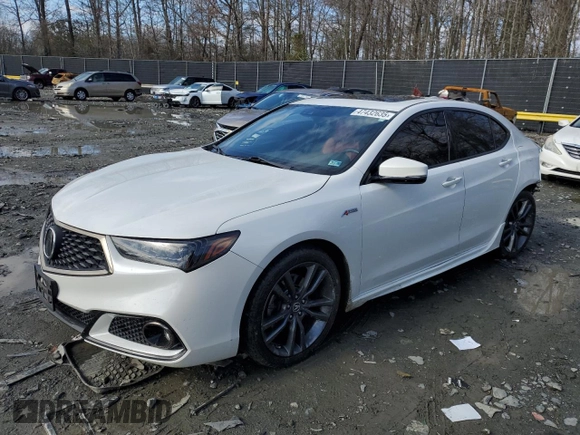 2019 Acura TLX w/A-Spec Pkg with VIN 19UUB1F65KA005237, listed as a Copart auction lot 47432635 with 102,866 mi miles and Salvage Title. Bid and sale history available at carsss.com. Image 1.