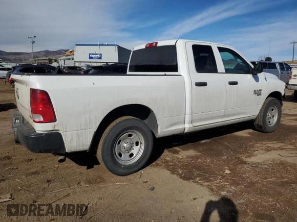 2019 Ram 1500 Classic Tradesman with VIN 1C6RR6FG6KS740333, listed as a Copart auction lot 43732445 with 27,254 mi miles and Salvage Title. Bid and sale history available at carsss.com. Image 3.