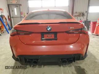 2021 BMW M4 with VIN WBS53AZ09MCG52217, listed as a Copart auction lot 42473044 with 49,235 mi miles. Bid and sale history available at carsss.com. Image 6.