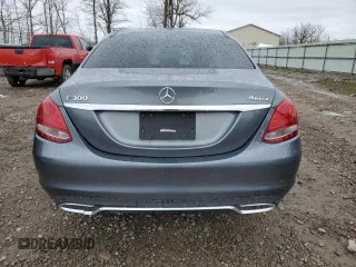 2017 Mercedes-Benz C 300 with VIN 55SWF4KB4HU198978, listed as a Copart auction lot 53070045 with Not Provided miles and Clean Title. Bid and sale history available at carsss.com. Image 6.