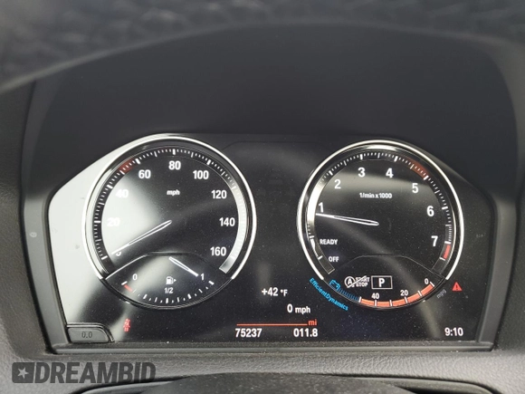 2018 BMW 2 Series 230i with VIN WBA2J1C59JVD08954, listed as a Copart auction lot 44790344 with 75,237 mi miles. Bid and sale history available at carsss.com. Image 9.