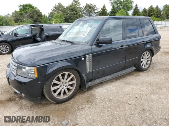 2011 Land Rover Range Rover SC with VIN SALMF1E4XBA357855, listed as a Copart auction lot 57708415 with 133,425 mi miles and Salvage title. Bid and sale history available at DreamBid. Image 1.