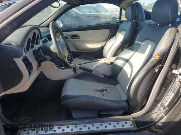 1999 Mercedes-Benz SLK-Class with VIN WDBKK47F2XF102913, listed as a Copart auction lot 76196644 with 112,119 mi miles and Clean Title. Bid and sale history available at carsss.com. Image 7.