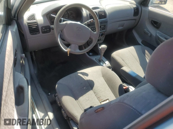 2003 Hyundai Accent GL with VIN KMHCG35CX3U274974, listed as a Copart auction lot 68807494 with 133,791 mi miles and Non Repairable. Bid and sale history available at carsss.com. Image 8.