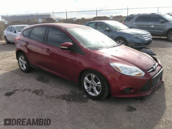 2013 Ford Focus SE with VIN 1FADP3K22DL209635, listed as a IAAI auction lot 35527377 with 91,180 mi miles. Bid and sale history available at carsss.com. Image 1.