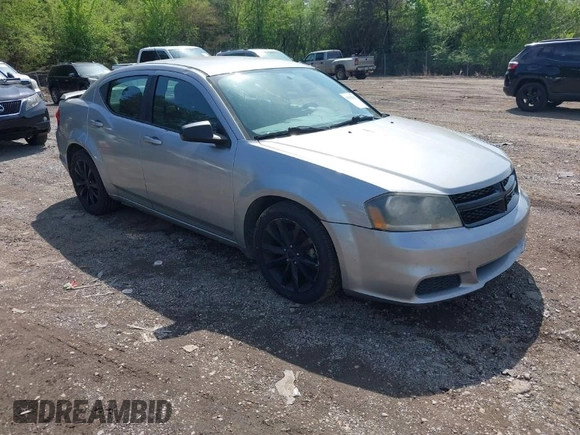 2014 Dodge Avenger SE with VIN 1C3CDZAB0EN133684, listed as a IAAI auction lot 41923432 with 158,771 mi miles and . Bid and sale history available at DreamBid. Image 1.
