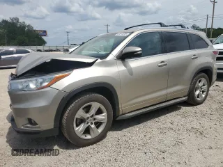 2014 Toyota Highlander Limited with VIN 5TDYKRFHXES037401, listed as a Copart auction lot 63814895 with 156,508 mi miles and Clean title. Bid and sale history available at DreamBid. Image 1.
