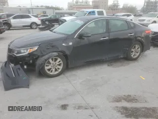 2016 Kia Optima LX with VIN 5XXGT4L36GG041728, listed as a Copart auction lot 50173395 with 153,485 mi miles and Salvage Title. Bid and sale history available at carsss.com. Image 1.