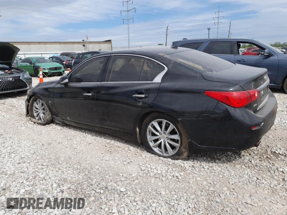 2015 Infiniti Q50 Premium z VIN JN1BV7AR8FM422960, wystawiony jako Copart lot #56393115 z przebiegiem 177 379 mil mil oraz Szkody całkowita. Historia ofert i sprzedaży dostępna na DreamBid. Obrazek 2.