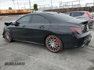 2018 Mercedes-Benz CLA 45 AMG z VIN WDDSJ5CB1JN567585, wystawiony jako Copart lot #55470285 z przebiegiem Nie podano mil oraz Szkoda całkowita • Salvage title. Historia ofert i sprzedaży dostępna na DreamBid. Obrazek 2.