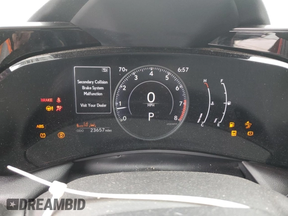 2023 Lexus NX 250 with VIN 2T2ADCEZ7PC002924, listed as a Copart auction lot 58352825 with 23,657 mi miles and Salvage title. Bid and sale history available at DreamBid. Image 9.