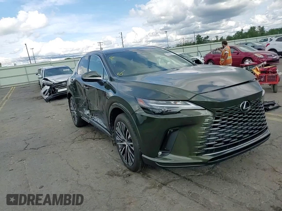 2023 Lexus RX with VIN 2T2BBMCA2PC017232, listed as a Copart auction lot 64360414 with 6,472 mi miles and Salvage Title. Bid and sale history available at carsss.com. Image 12.