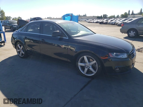 2009 Audi A4 Prestige with VIN WAUMK78K29A109056, listed as a Copart auction lot 60654924 with 131,001 mi miles and Salvage title. Bid and sale history available at DreamBid. Image 4.