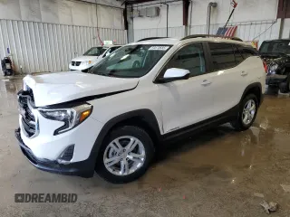 2021 GMC Terrain SLE z VIN 3GKALTEV4ML384525, wystawiony jako Copart lot #59470685 z przebiegiem 52 141 mil mil oraz Szkoda całkowita • Salvage title. Historia ofert i sprzedaży dostępna na DreamBid. Obrazek 1.