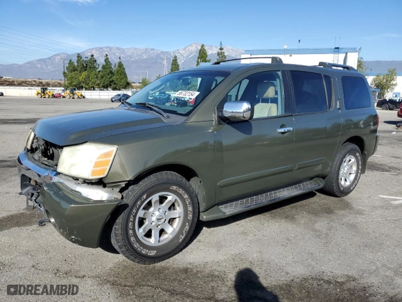 2004 Nissan Pathfinder Armada SE with VIN 5N1AA08B64N719717, listed as a Copart auction lot 86732154 with 114428 miles and Salvage Title. Bid and sale history available at carsss.com. Image 1.