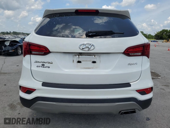 2018 Hyundai Santa Fe 2.4L with VIN 5NMZU3LB5JH060254, listed as a Copart auction lot 61834965 with 58,790 mi miles and Salvage title. Bid and sale history available at DreamBid. Image 6.