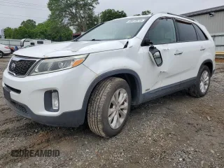 2014 Kia Sorento EX with VIN 5XYKUDA79EG445743, listed as a Copart auction lot 58472615 with 110,019 mi miles and Salvage title. Bid and sale history available at DreamBid. Image 1.