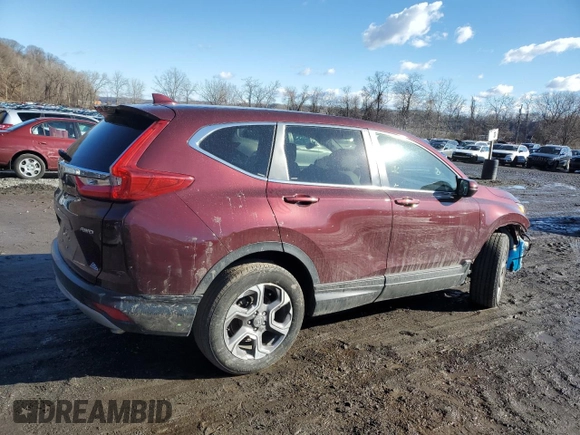 2019 Honda CR-V EX-L with VIN 7FARW2H89KE025788, listed as a Copart auction lot 46283485 with 49,012 mi miles and Salvage Title. Bid and sale history available at carsss.com. Image 3.
