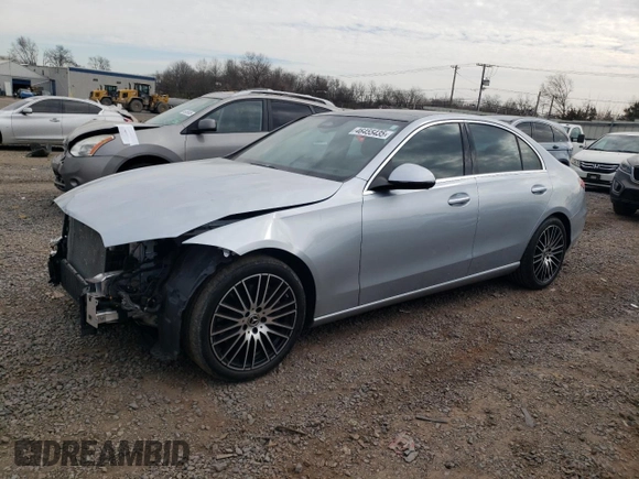 2022 Mercedes-Benz C 300 with VIN W1KAF4HB8NR016858, listed as a Copart auction lot 46455435 with 18,856 mi miles and Salvage Title. Bid and sale history available at DreamBid. Image 1.