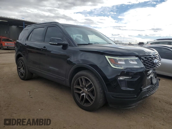 2019 Ford Explorer Sport with VIN 1FM5K8GT9KGB08105, listed as a Copart auction lot 79567134 with 79,705 mi miles and Salvage Title. Bid and sale history available at carsss.com. Image 4.