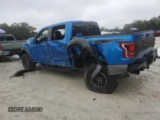 2020 Ford F-150 Raptor with VIN 1FTFW1RG2LFB42527, listed as a Copart auction lot 46170725 with 59,009 mi miles and Salvage Title. Bid and sale history available at carsss.com. Image 2.