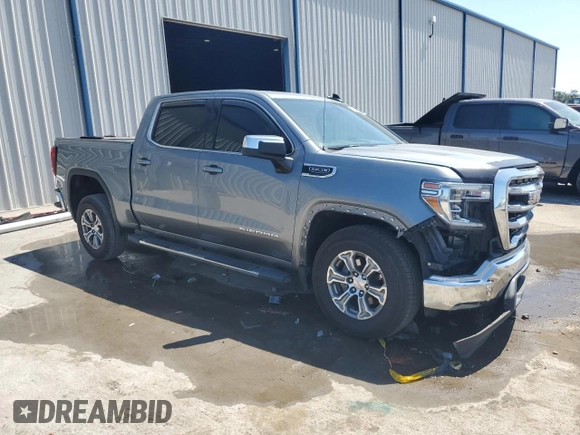 2019 GMC Sierra 1500 with VIN 3GTU8BED2KG193400, listed as a Copart auction lot 53545715 with 50,437 mi miles and Salvage Title. Bid and sale history available at DreamBid. Image 4.