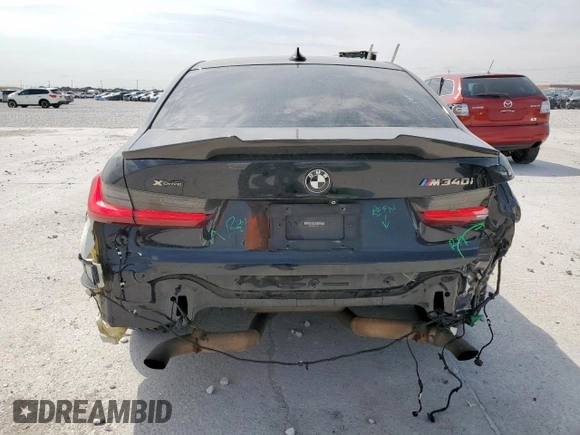 2020 BMW 3 Series M340i xDrive with VIN WBA5U9C04LA380918, listed as a Copart auction lot 48875295 with 72,540 mi miles and Salvage Title. Bid and sale history available at DreamBid. Image 6.