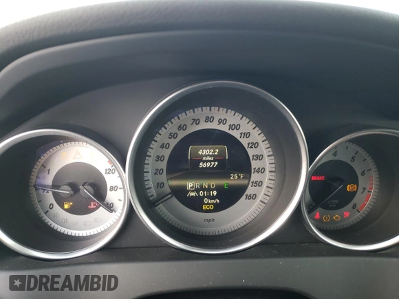 2013 Mercedes-Benz C 350 Sport with VIN WDDGF5HB6DA835218, listed as a Copart auction lot 41337035 with 56,977 mi miles and Salvage Title. Bid and sale history available at DreamBid. Image 9.
