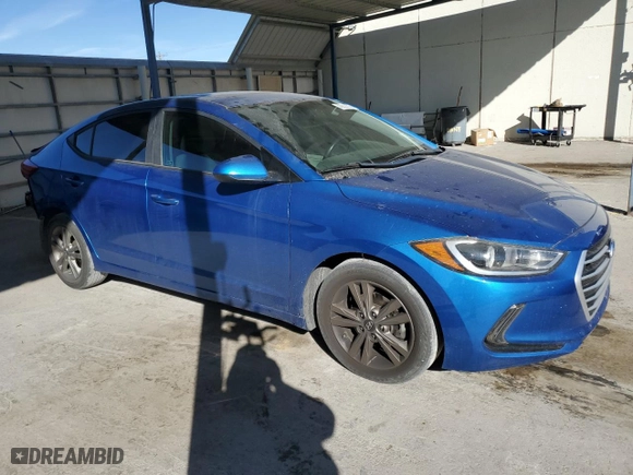 2018 Hyundai Elantra SEL with VIN 5NPD84LF9JH281382, listed as a Copart auction lot 43614285 with 85,143 mi miles and Salvage Title. Bid and sale history available at carsss.com. Image 4.