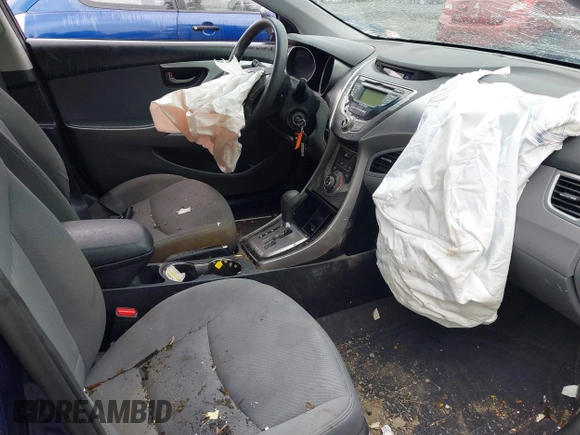 2013 Hyundai Elantra GLS with VIN 5NPDH4AE3DH179834, listed as a IAAI auction lot 42411000 with 113,198 mi miles and . Bid and sale history available at DreamBid. Image 5.