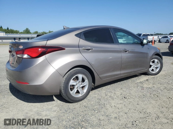 2014 Hyundai Elantra SE with VIN 5NPDH4AE1EH511187, listed as a Copart auction lot 55486415 with 121,124 mi miles and Salvage Title. Bid and sale history available at DreamBid. Image 3.