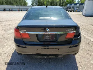 2013 BMW 7 Series 750Li xDrive with VIN WBAYF8C53DDE59271, listed as a Copart auction lot 50420424 with 79,534 mi miles and Salvage Title. Bid and sale history available at carsss.com. Image 6.