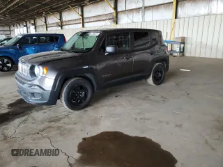 2017 Jeep Renegade Sport z VIN ZACCJAAB6HPF50258, wystawiony jako Copart lot #57256025 z przebiegiem 108 238 mil mil oraz Szkoda całkowita • Salvage title. Historia ofert i sprzedaży dostępna na DreamBid. Obrazek 1.